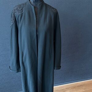 Elegant Vintage Black Women's Coat